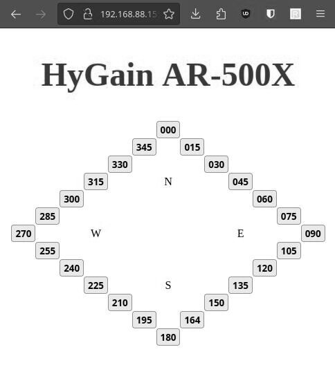 Screenshot of the web application